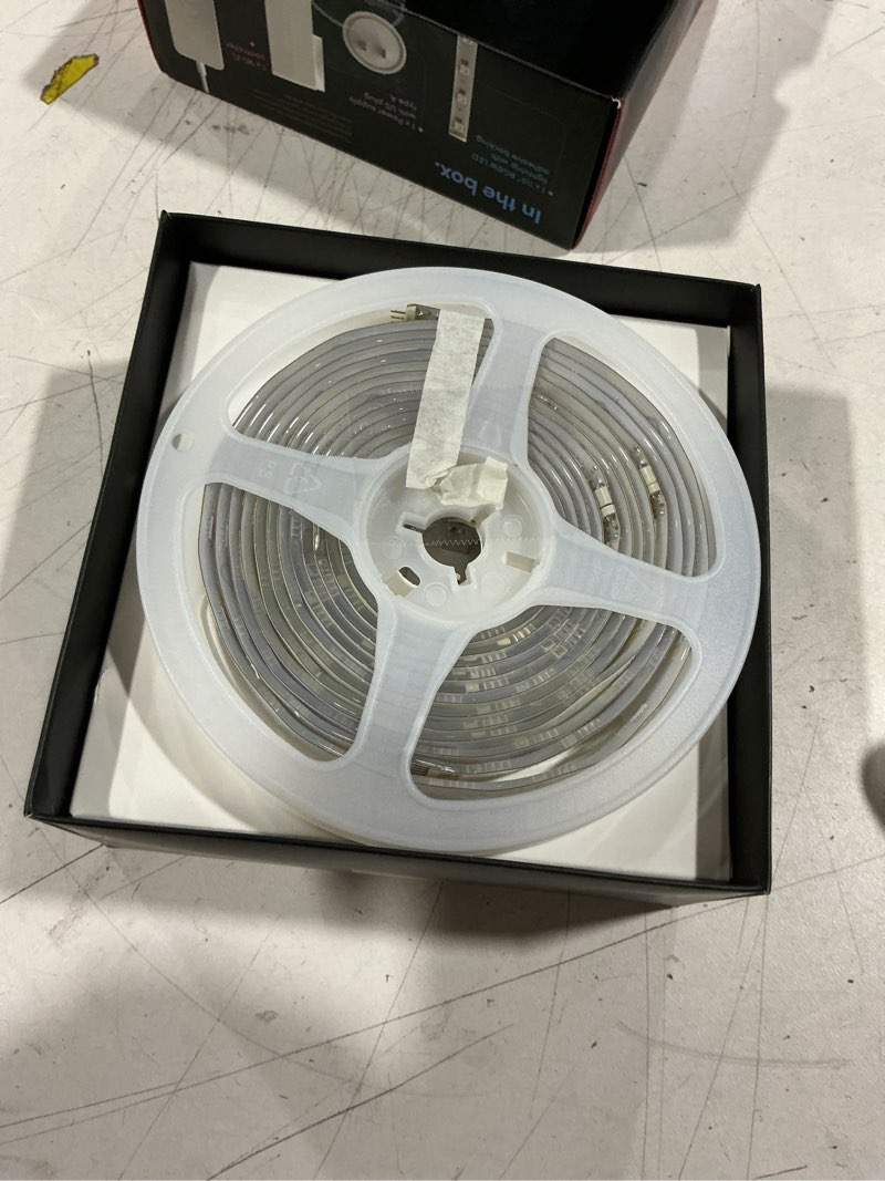 Condition photo showing Good Condition for lifx supercolor smart led strip lights 10ft (120" kit), color changing multizone rgb + tunable white, 24 color zones, 2.4ghz, no hub, apple homekit, alexa & google home, music sync, dimmable multicolor 120" kit