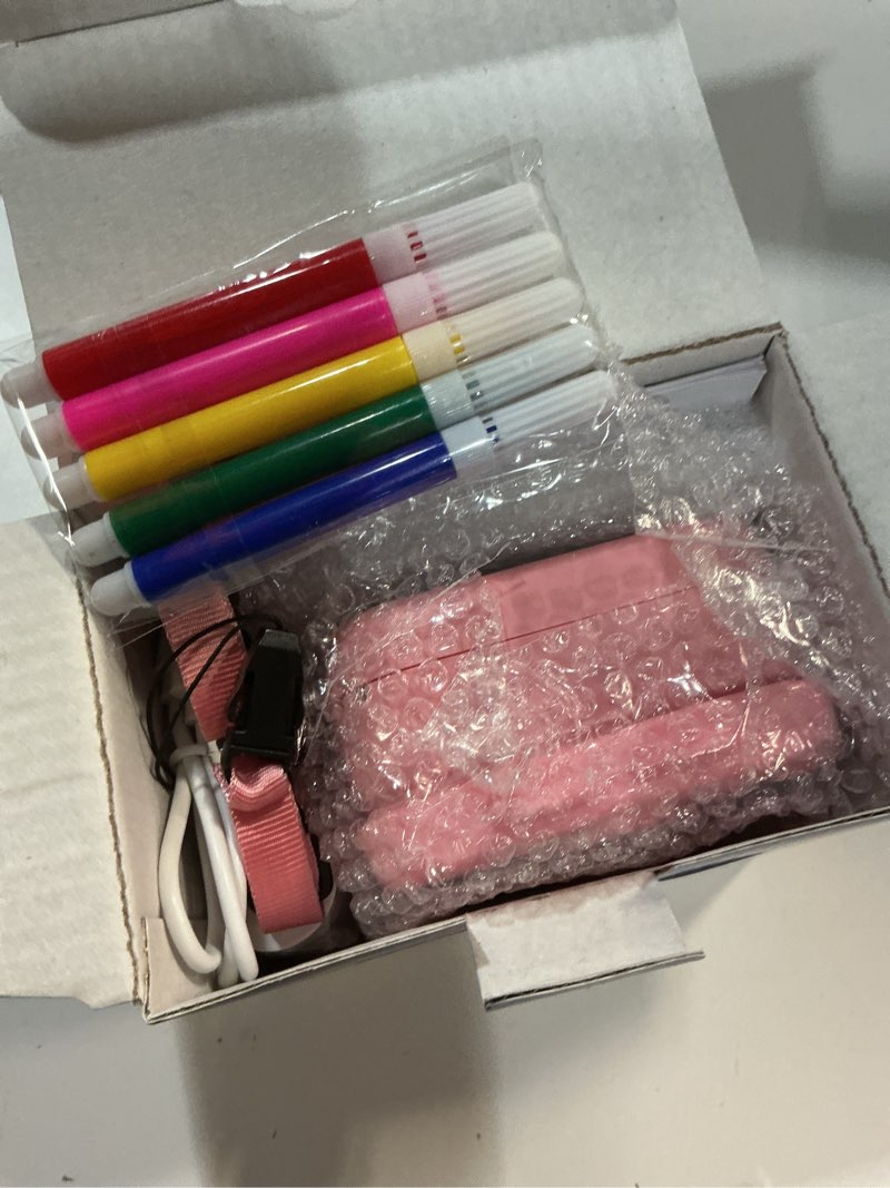 Condition photo showing Good Condition for Kids Camera Instant Print: Gleeglee 1080P Instant Print Camera for Kids - Christmas Birthday Gifts for Girls Boys - Portable Toy for 3 4 5 6 7 8 9 10 Years Old, Pink Cat