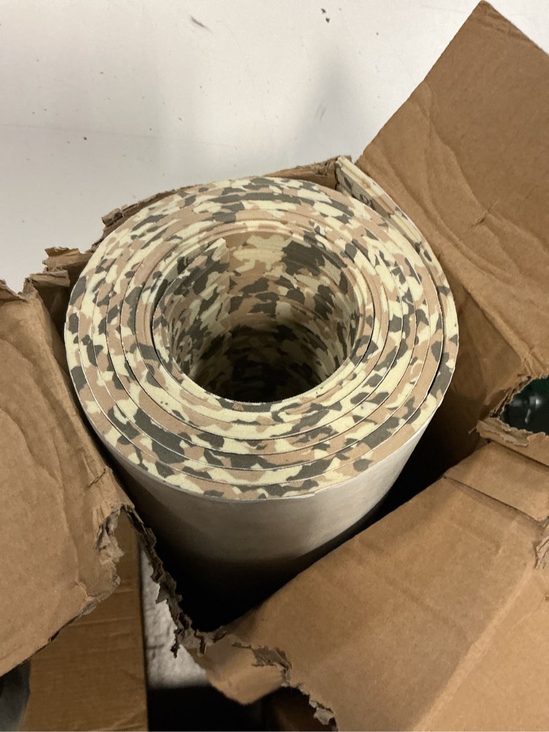 Condition photo showing Good Condition for boat flooring eva foam boat decking camo 94"x45"/35"/23" non-slip boat mat self-adhesive foam boat deck flooring carpet mat rolls for kayak deck boat yacht flooring motorboat 94.5x45.3"-29.7sqft camo desert 1