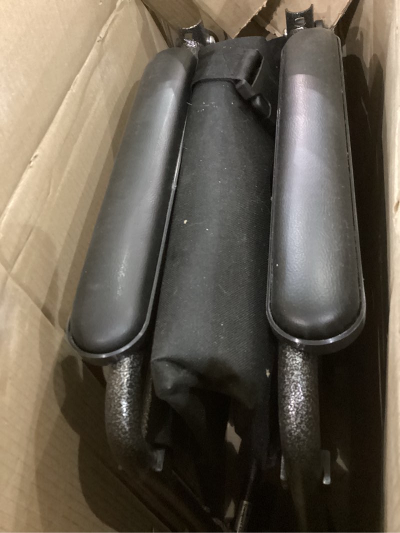 Condition photo showing Good Condition for Drive Medical Lightweight Folding Transport Wheelchair - Reliable Mobility Support - Durable Steel Frame - Swing-Away Footrests - Compact Travel Design - Silver