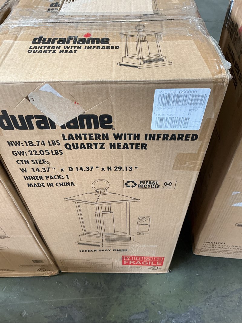 Condition photo showing New/Like New for LANTERN WITH INFRARED QUARTZ HEATERLANTERN WITH INFRARED QUARTZ HEATER