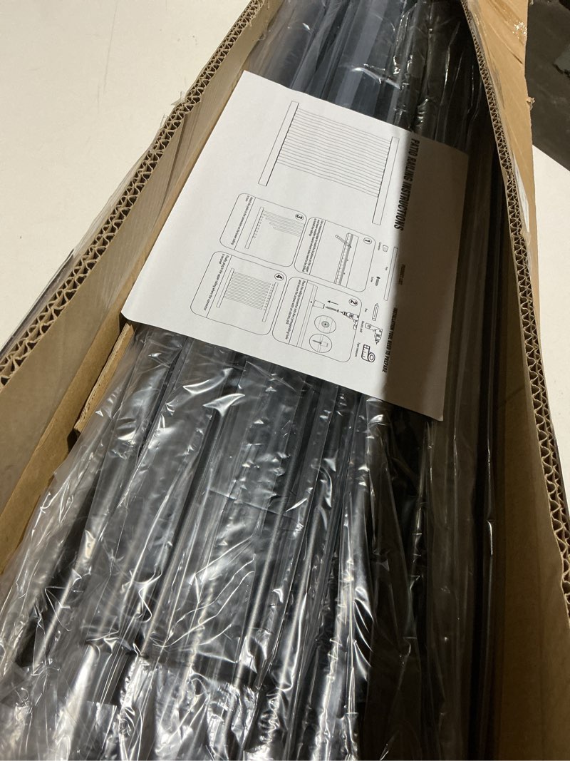 Condition photo showing Good Condition for 50 Pack 36'' Aluminum Deck Balusters Black Aluminum Balusters for Deck Railing 3/4" Diameter Deck Spindles with Screws Connectors Metal Deck Balusters Staircase Porch Patio (36", 50PC)