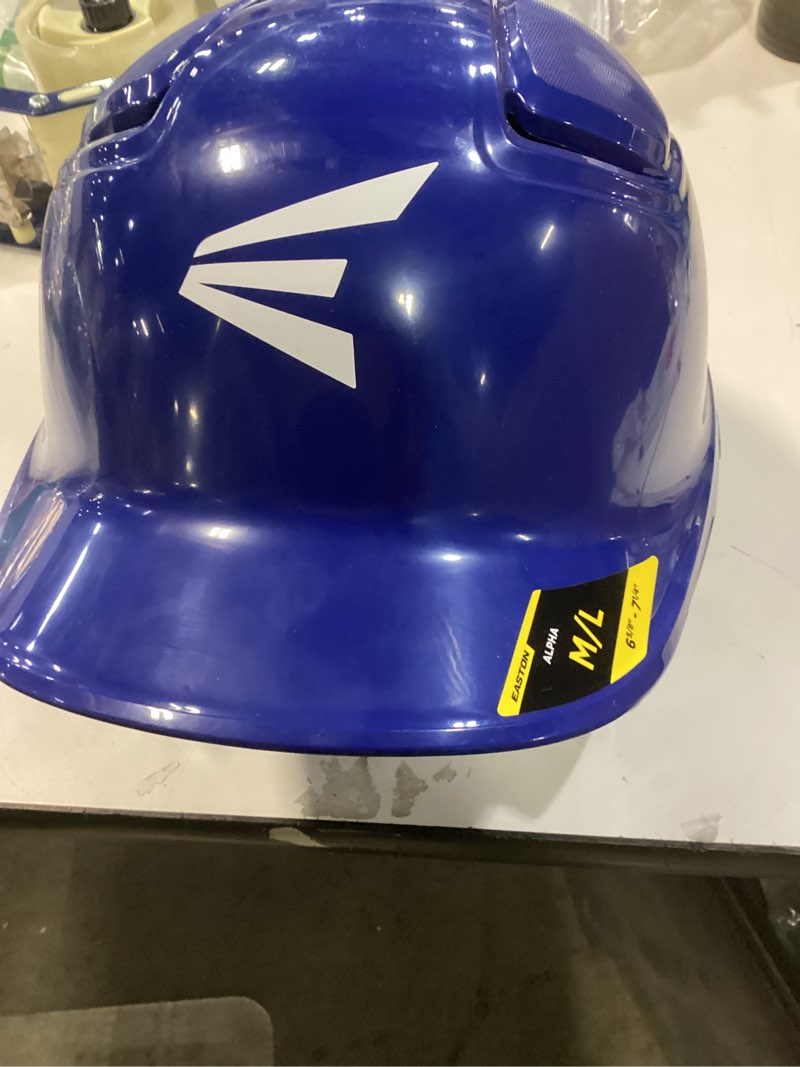 Condition photo showing Good Condition for Easton | ALPHA Baseball Batting Helmet | 6 ¼” – 7 ¾” | Multiple Sizes/Colors Royal Medium/Large (6 5/8" - 7 1/4")