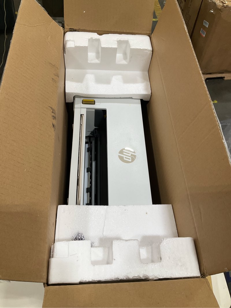 Condition photo showing As Is for hp smart tank 5000 wireless all-in-one ink tank printer, scanner, copier with 2 years of ink included, best-for-home, cartridge-free, refillable, ai-enabled, an ecotank alternative (5d1b6a)