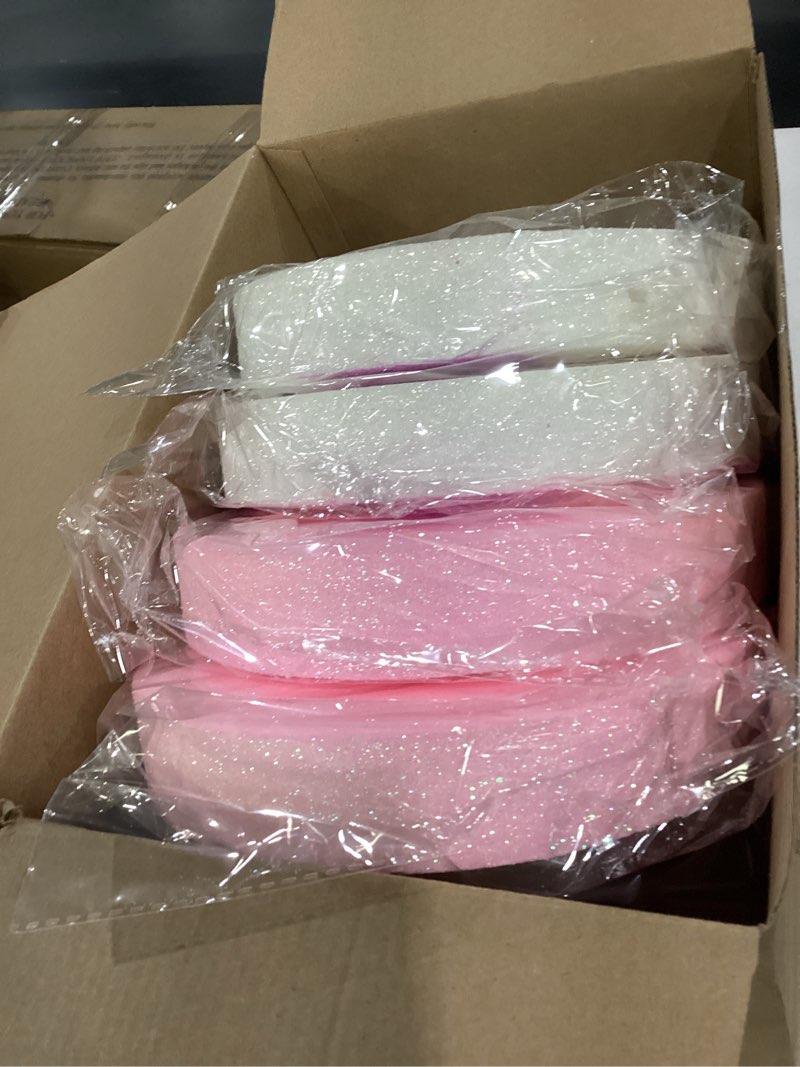 Condition photo showing New/Like New for 12 Pcs 15.75'' Large glitter Candy Christmas Decorations Giant Pastel Lollipop Candy Decorations with Sticks Red White Peppermint Xmas Decor for Christmas Tree Ornaments Holiday, 6 Styles 12 Pastel