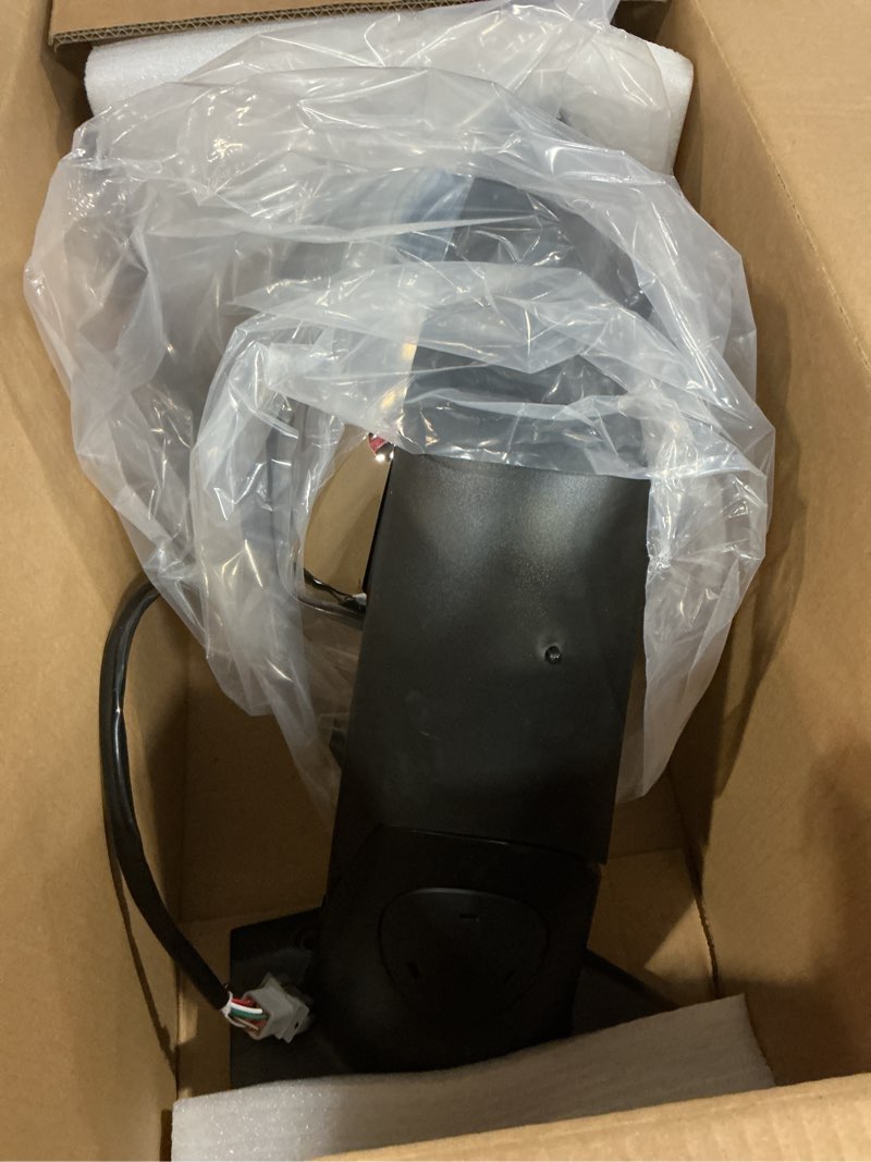 Condition photo showing Good Condition for driver left side power heated door mirror with chrome back cover fit freightliner cascadia 2018–2024 – motorized defrost – direct replacement – replace oe# a22-73907-006 a22-75498-002 driver (lh) side