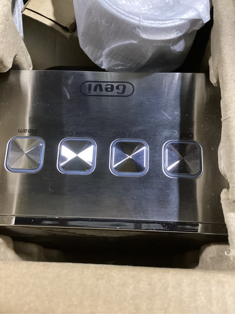 Condition photo showing Good Condition for gevi 20 bar espresso machine with steam milk frother, compact stainless steel coffee maker for home, cappuccino & latte, 50.7oz removable water tank, silver