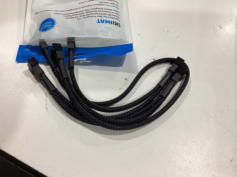 Condition photo showing Good Condition for 4-pin pwm fan splitter cable - pst extension,fan splitter,pc fan splitter,pwm fan splitter,daisy chain pc fans,fan splitter 4 pin,4 pin fan splitter (1 x 5-pin pwm connector-104cm/40in)