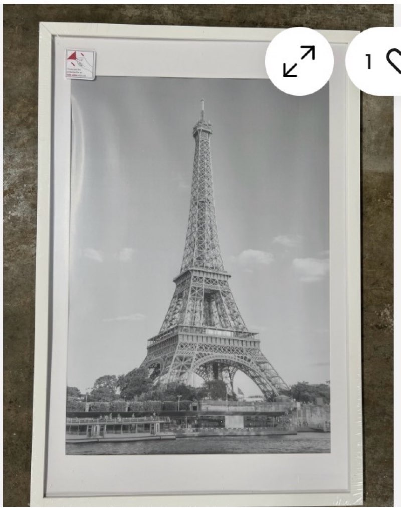 upsimples 16x24 picture frame wall hanging poster frame, white,