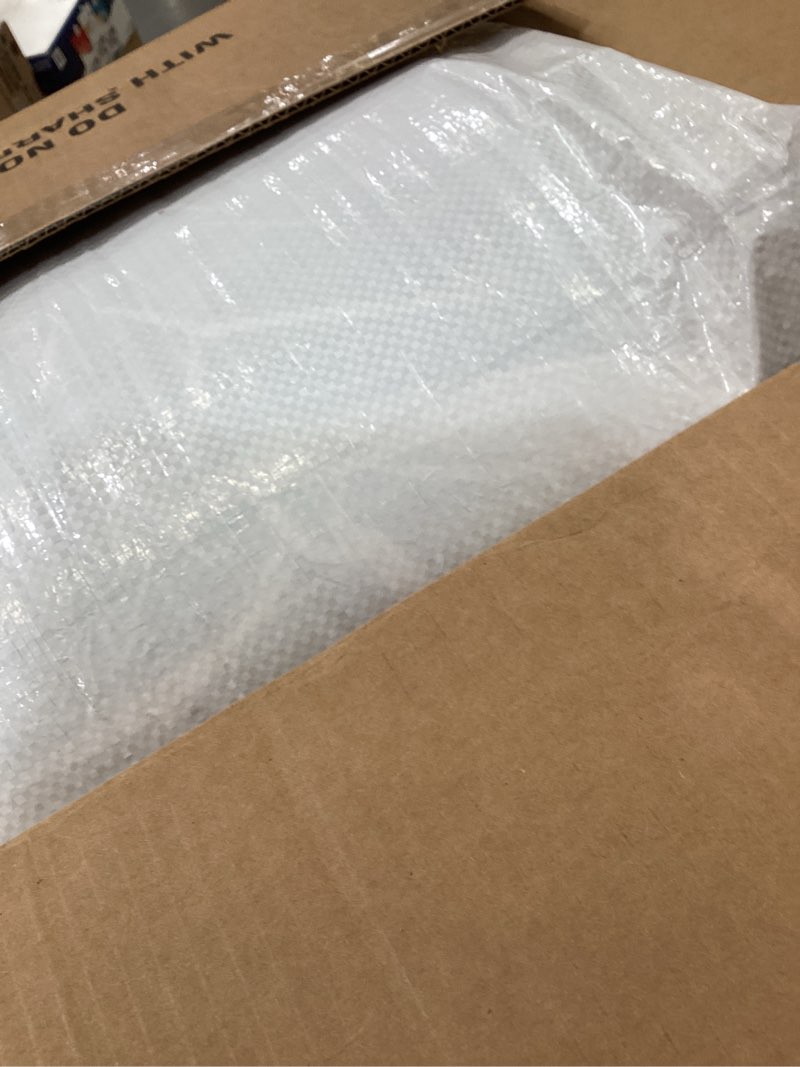 Condition photo showing As Is for Sleep Innovations Cooling Comfort Gel Memory Foam Dual Layer Mattress Topper, 4 Inch, Queen Size, Pillow Top Cover