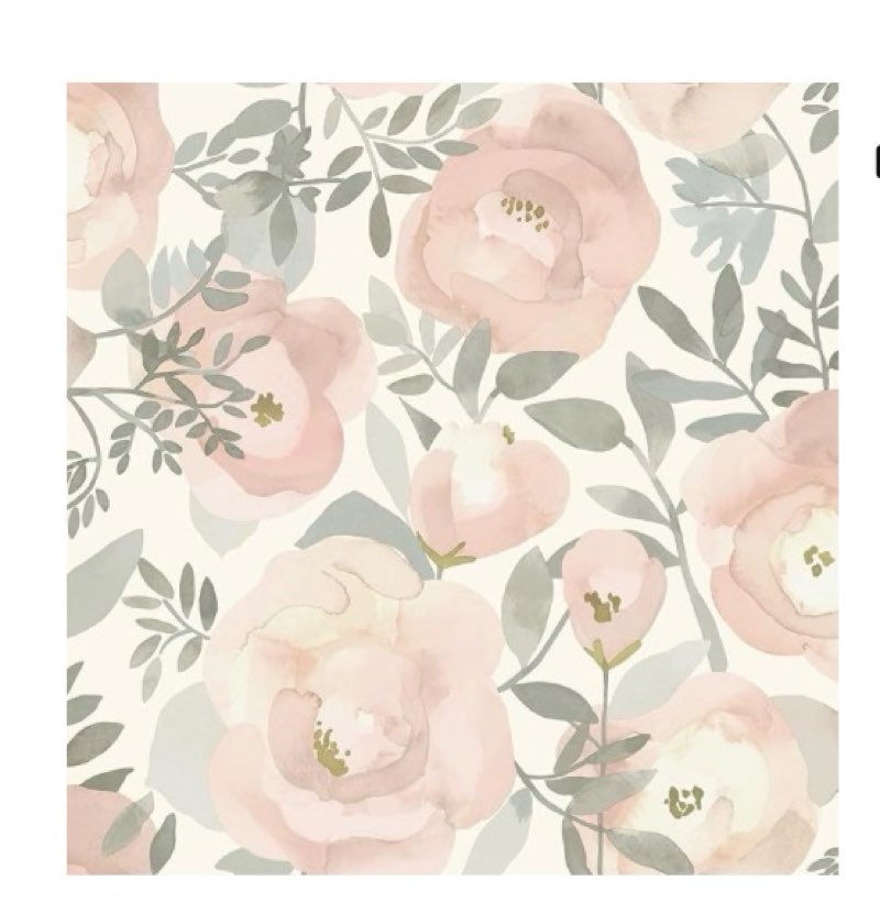 NuWallpaper Rose Peachy Keen Peel & Stick Wallpaper