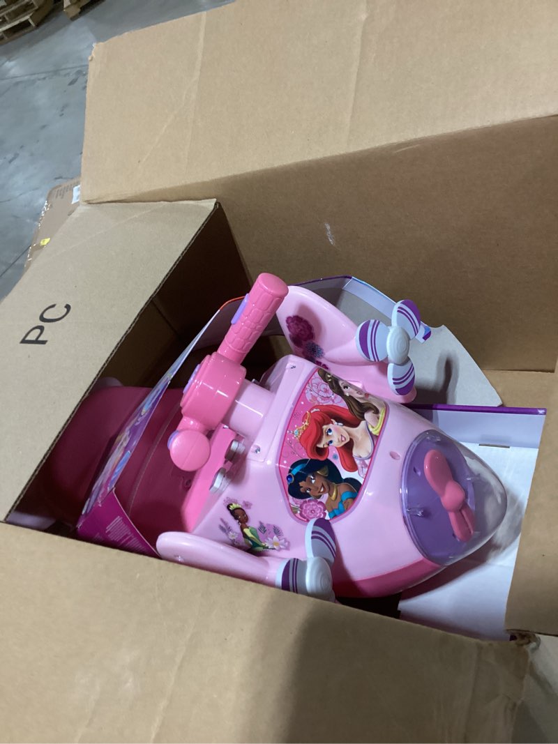 Condition photo showing As Is for Disney Princess Animated Lights Activity Plane Ride On by Kiddieland