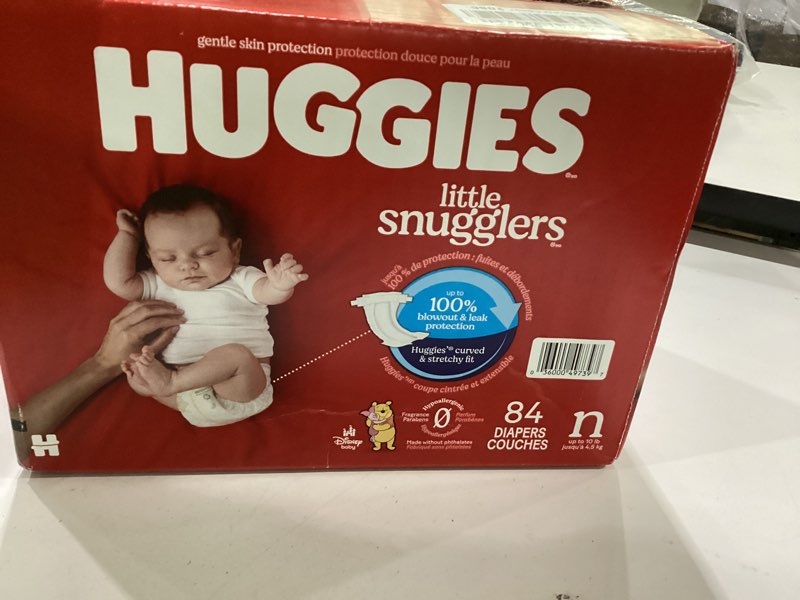 Condition photo showing New/Like New for huggies little snugglers diapers - newborn - 84ct