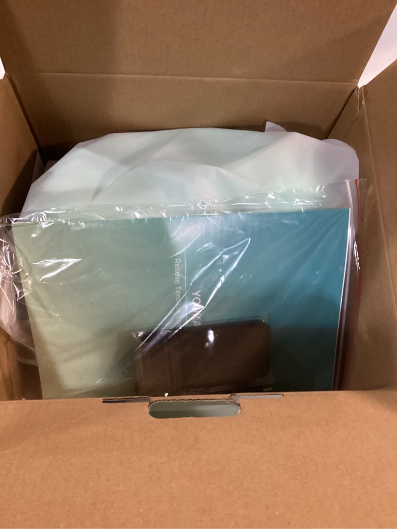 Condition photo showing New/Like New for YOUKADA 2025 Upgarded Neck Massager, 3 in 1 Modes, Shoulder Relaxer, Neck Stretcher with Heat for Pain Relief, Ergonomic 26°Shoulder Massager, Portable for Car/Office/Home (Green) Light Green