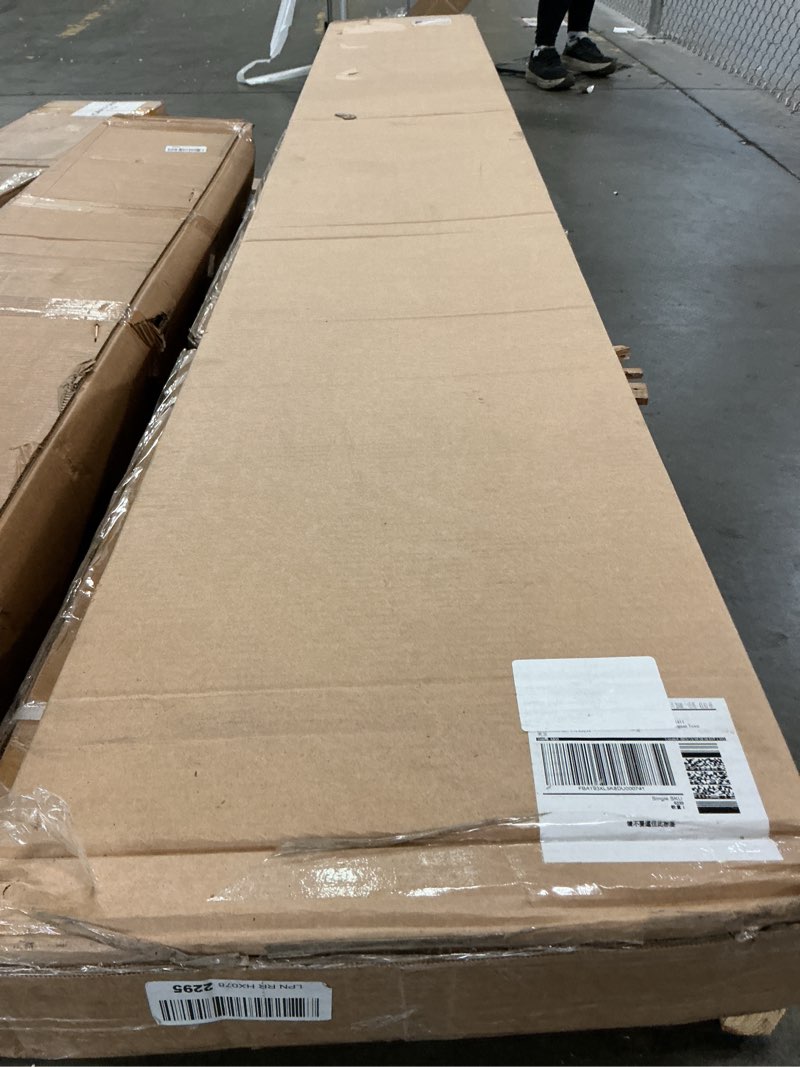 Condition photo showing As Is for NeatiEase Wood Slat Wall Panels, 4-Piece 96" x 12.6", Soundproof & Noise Cancelling, Acoustic Wall Panels (Black)