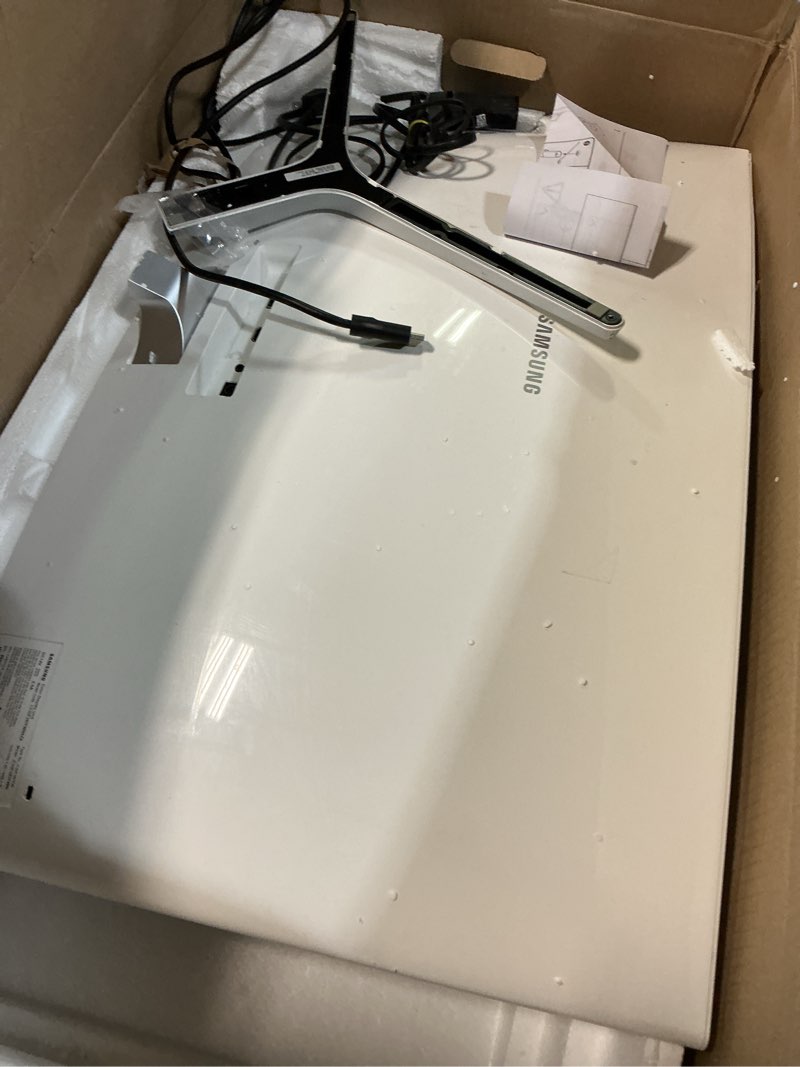 Condition photo showing As Is for Samsung 34” ViewFinity (S65TC) Series Ultra-WQHD 1000R Curved Computer Monitor, HDR10, 100Hz, AMD FreeSync, Thunderbolt 4, Height Adjustable Stand, Built-in Speakers, Eye Care, LS34C650TANXGO, 2024