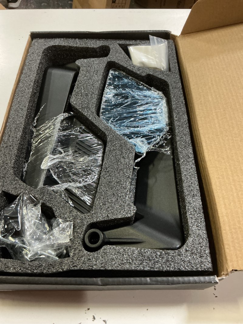 Condition photo showing New/Like New for motorcycle mirrors stealth mirror max adjustable rotating rearview wind wing side mirrors for z650 z900 z1000 duke 390 790 1290 mt07 mt09 s1000 street bike (white carbon style)