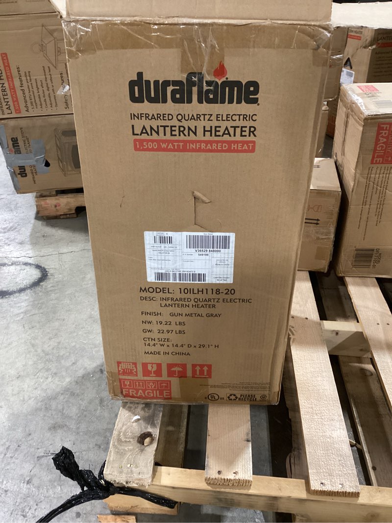Duraflame Up to 1500-Watt Infrared Compact Personal Indoor Electric Space Heater with Remote Included 