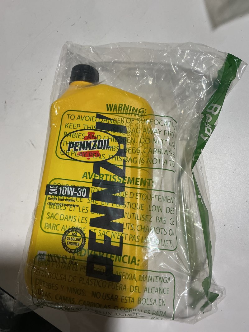 Condition photo showing As Is for pennzoil 10w-30 motor oil, 1 quart 1 quart 1-pack 10w-30