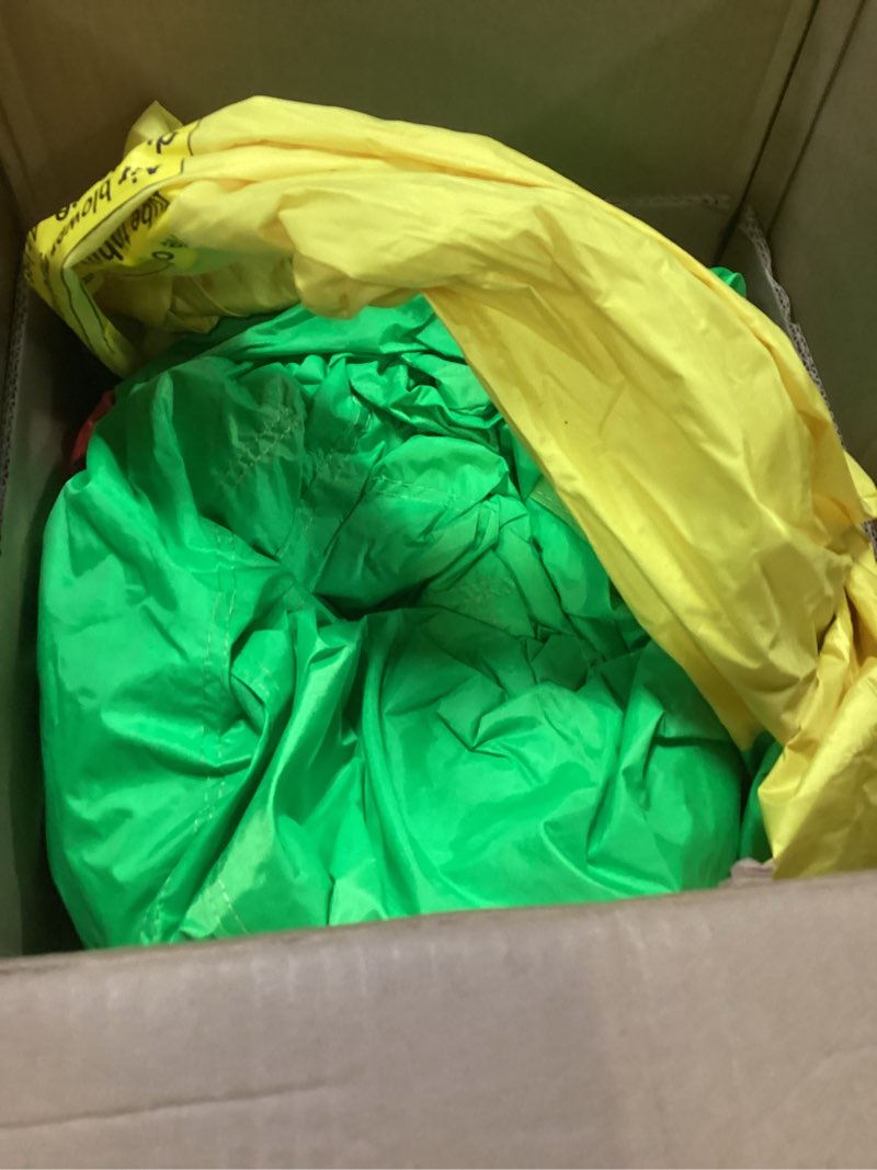 Condition photo showing New/Like New for Inflatable Bounce House with Slide, 107x106x80 Inch, Jumping Castle with Blower and Ball Pool, Basketball Game