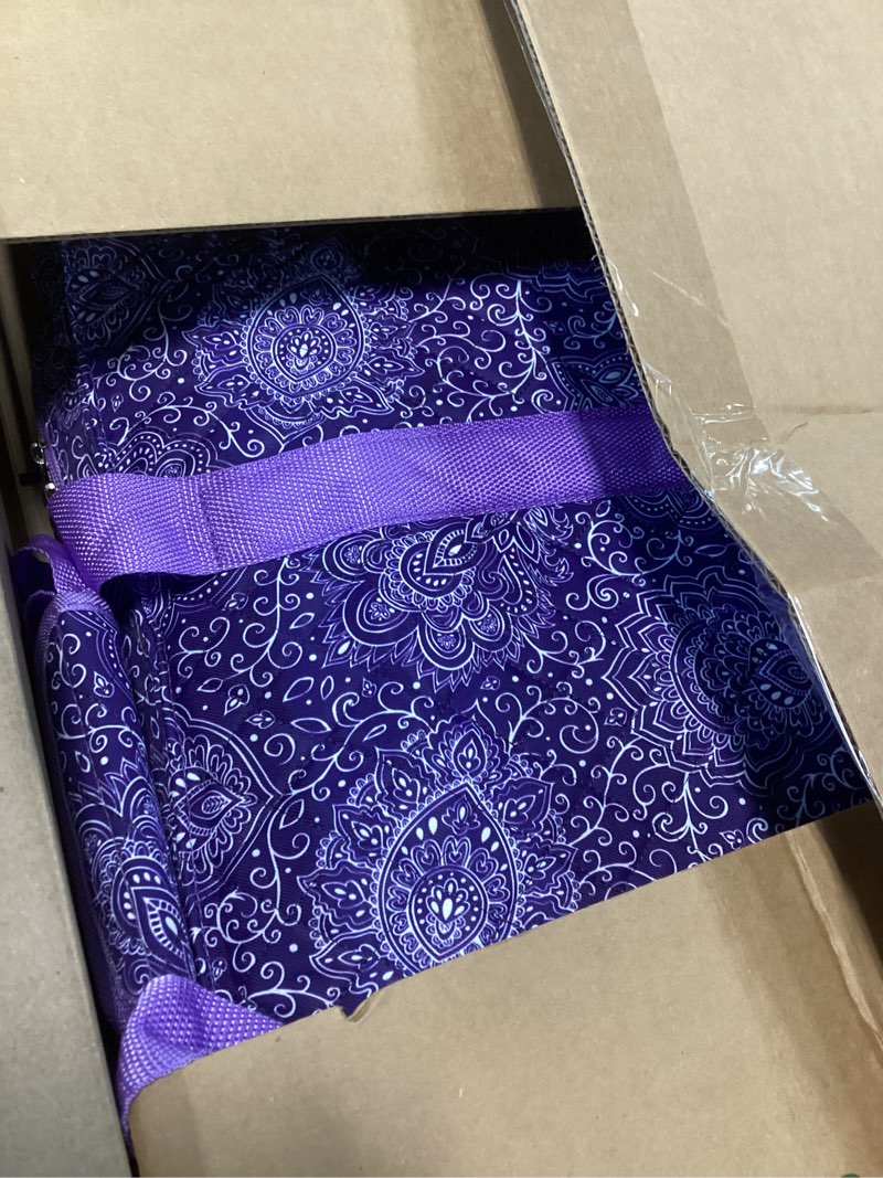 Condition photo showing Good Condition for american mahjong tile set with purple printed carrying bag, 166 premium white tiles, 4 all-in-one color racks/pushers, mah jongg sets, complete mahjong game set for travel