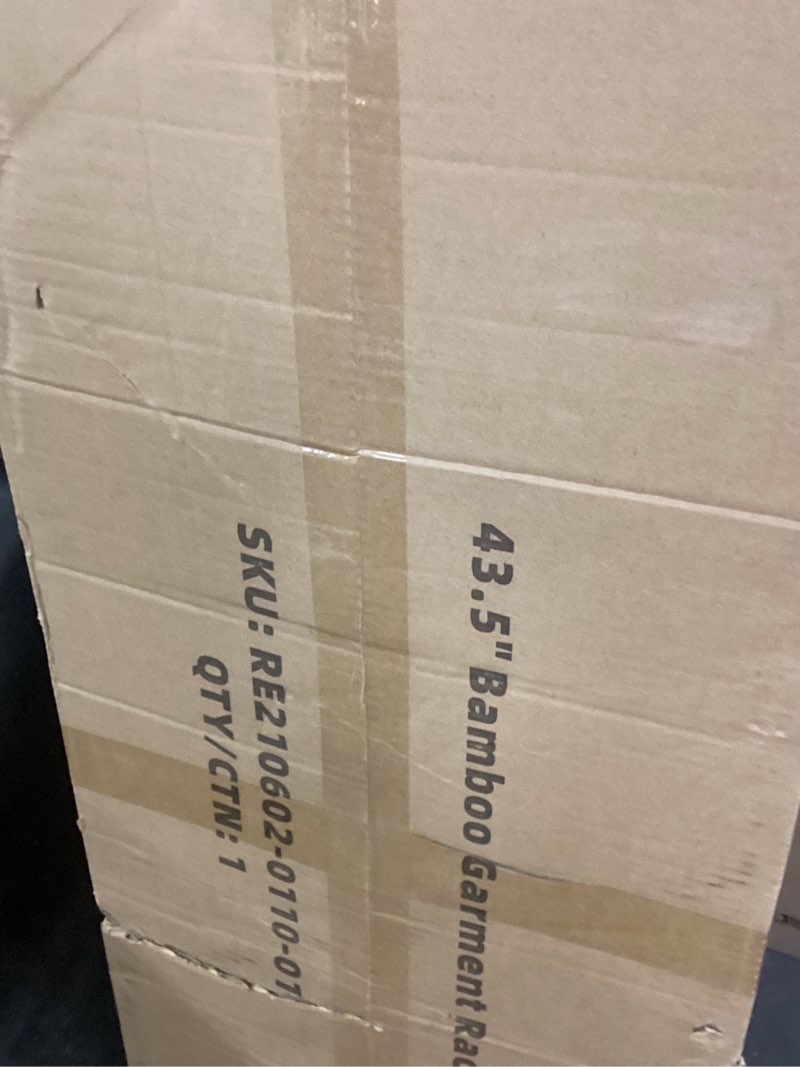 Condition photo showing As Is for (Similar item). Simple Houseware Industrial Grade Z-Base Garment Rack, 500lb Load with 62 Inches Extra Long Bar, Gray