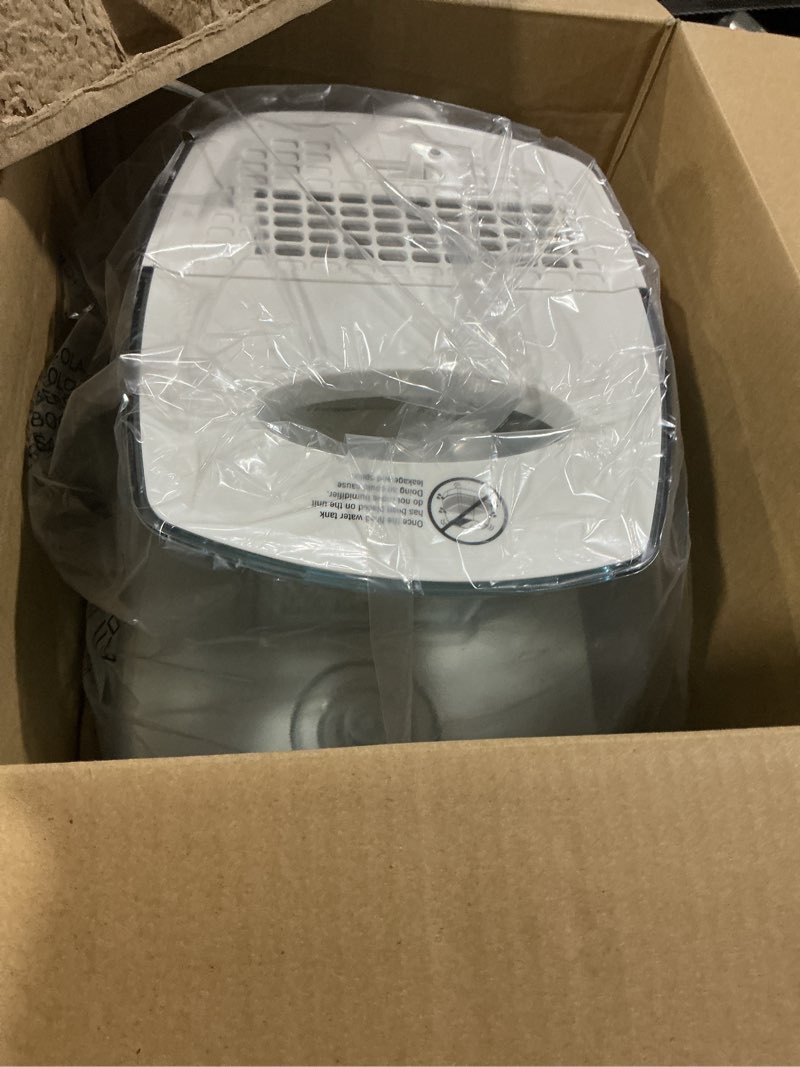 Condition photo showing Good Condition for equate 1.1 gallon 250 sq ft invisible cool mist humidifier, white & blue