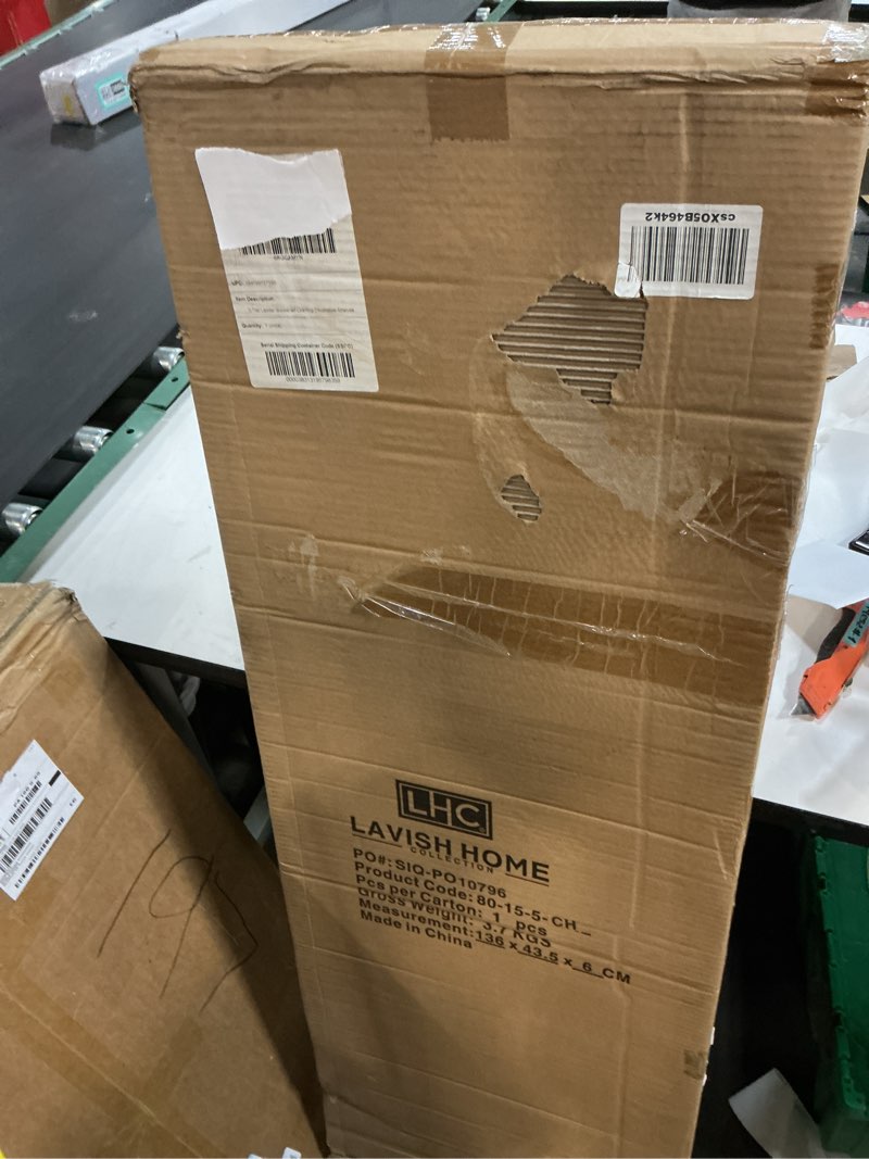 Condition photo showing New/Like New for Lavish Home Ladder Bookshelf-5 Tier Leaning Decorative Shelves for Display, Cherry