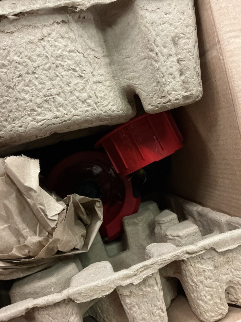 Condition photo showing As Is for (incomplete)hamilton beach wave action quiet blender, 48 oz. glass jar, 12 blending functions, red, 53531f
