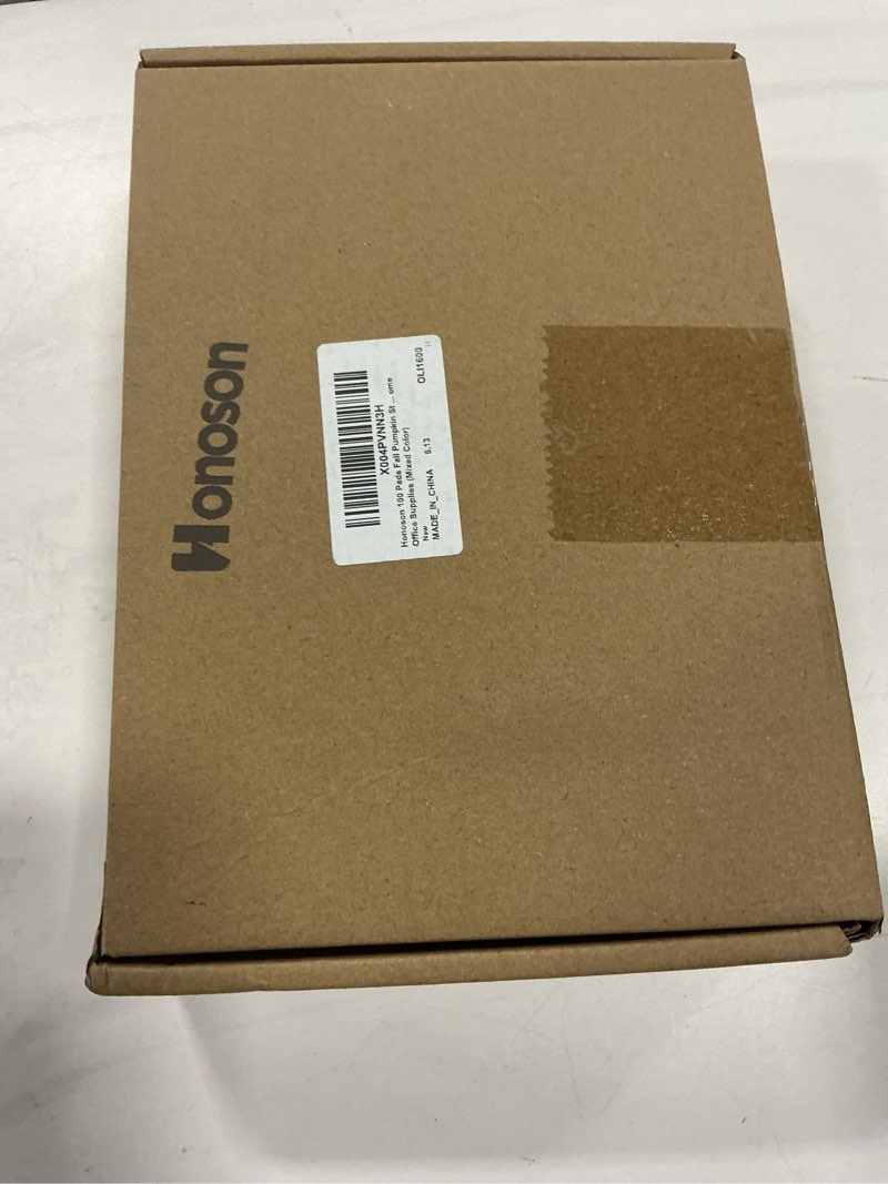 Condition photo showing New/Like New for Honoson 100 Pads Fall Pumpkin Sticky Notes Autumn Thanksgiving Office Supplies Self Adhesive Notepads 3 x 3.4 Inch Orange Cute Memo Pads for School Home Office Supplies(Mixed Color)