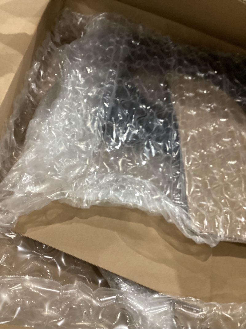 Condition photo showing Good Condition for Modern Glass Coffee Table, Mid Century Small Coffee Table, Coffee Table for Living Room,Suitable for Bedroom Living Room Reception Office Tables (Black/Transparent, Small)