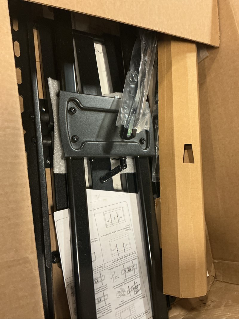 Condition photo showing As Is for USX MOUNT Full Motion TV Wall Mount for Large TVs 42-97 Inch up to 150 lbs, Wall Mount TV Bracket with Swivel and Tilt, Fits 16",18", 24" Wood Studs, Max VESA 600x400mm Fit 65+ 75+ 85 86 90 TVs XML025 For 42" to 97" TVs, 24" Studs