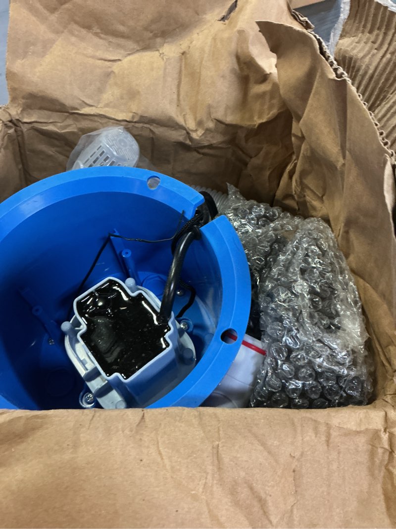 Condition photo showing As Is for kimfilter transparent 1000 gph above ground pool filter pump – easy cartridge status viewing | powerful pool cartridge filter pump system | enhanced circulation & filtration for crystal-clear water deep blue