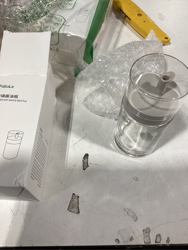 Condition photo showing Good Condition for 2-Pack Leakproof Small Glass Oil and Vinegar Dispenser Bottles - 3.4oz (100ml) Each - Perfect for Kitchen and BBQ Use