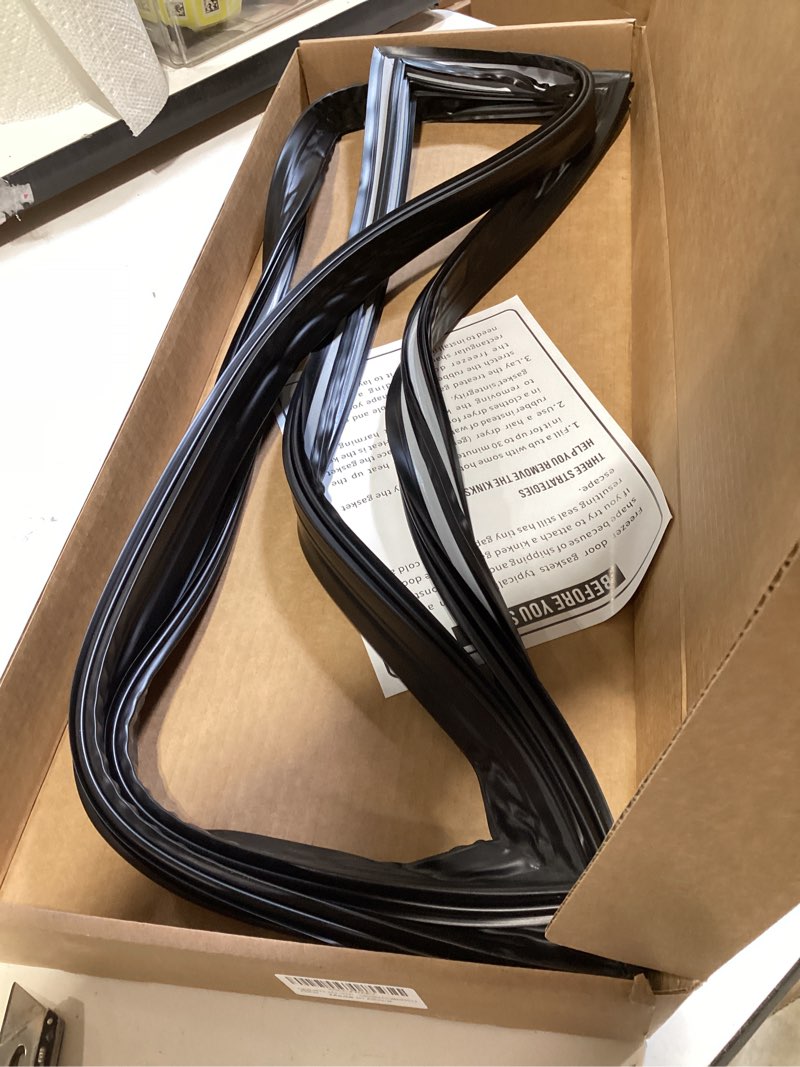 Condition photo showing Good Condition for upgraded 242193212 refrigerator fresh food door gasket compatible with frigidaire refrigerator parts replace 3513466, ap5806924 for kenmore fridge door seal replacement -41.9" x 28.6"