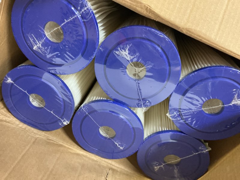 Condition photo showing Good Condition for MewMore 50 Micron Whole House Water Filter Cartridge, Pleated Sediment Filters for Well Water, Universal Replacement for Any 20 inch Big Housings - 20" x 4.5" Cartridges - Pack of 6 6 Count 50 Micron