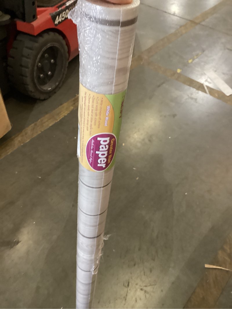 Condition photo showing New/Like New for rsgift white wood bulletin board paper roll 4ft x 15ft, waterproof bulletin board fabric for walls, reusable bulletin boards background decorations for classroom, offices, crafts