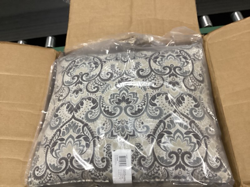 Condition photo showing Good Condition for arden outdoor deep seat cushion set, 24 in x 24 in, weather-proof, rain-proof, fade resistant patio cushion for chair, sofa, and couch neutral aurora damask deep seat set neutral aurora damask 24" x 24"