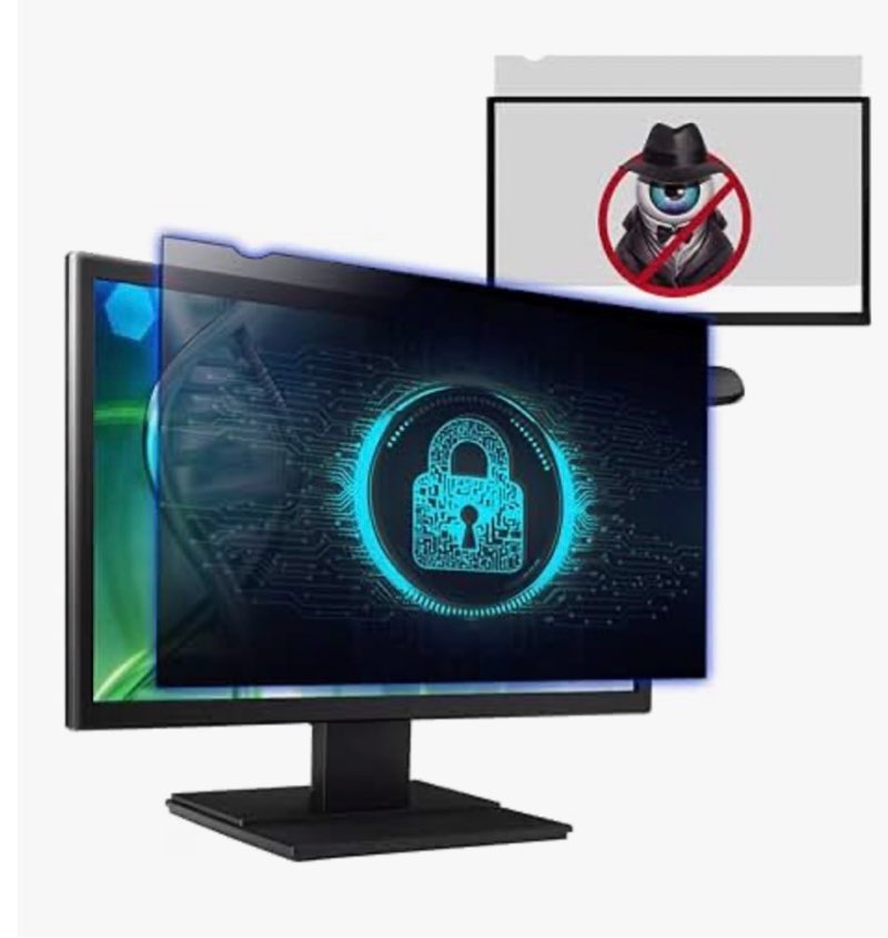 izmapaic computer privacy screen filter for 22 inch 16:10 widescreen monitor, anti-spy/anti glare pr