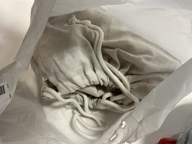 Condition photo showing New/Like New for european linen duvet cover set, full/queen, sand