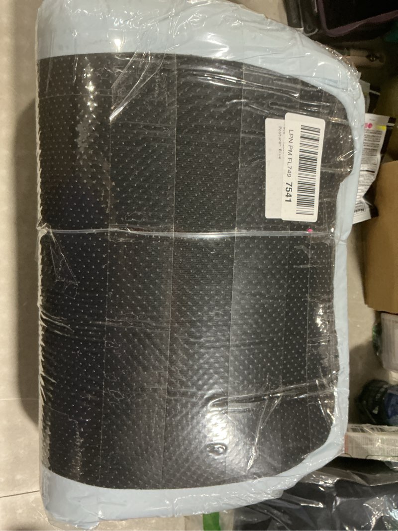 Condition photo showing Good Condition for wedge pillow for couples intimacy, spine & hip alignment sex position cushion, memory foam lift pillow for adult bed, lounge & relaxation, comfort support for back, waist & posture blue