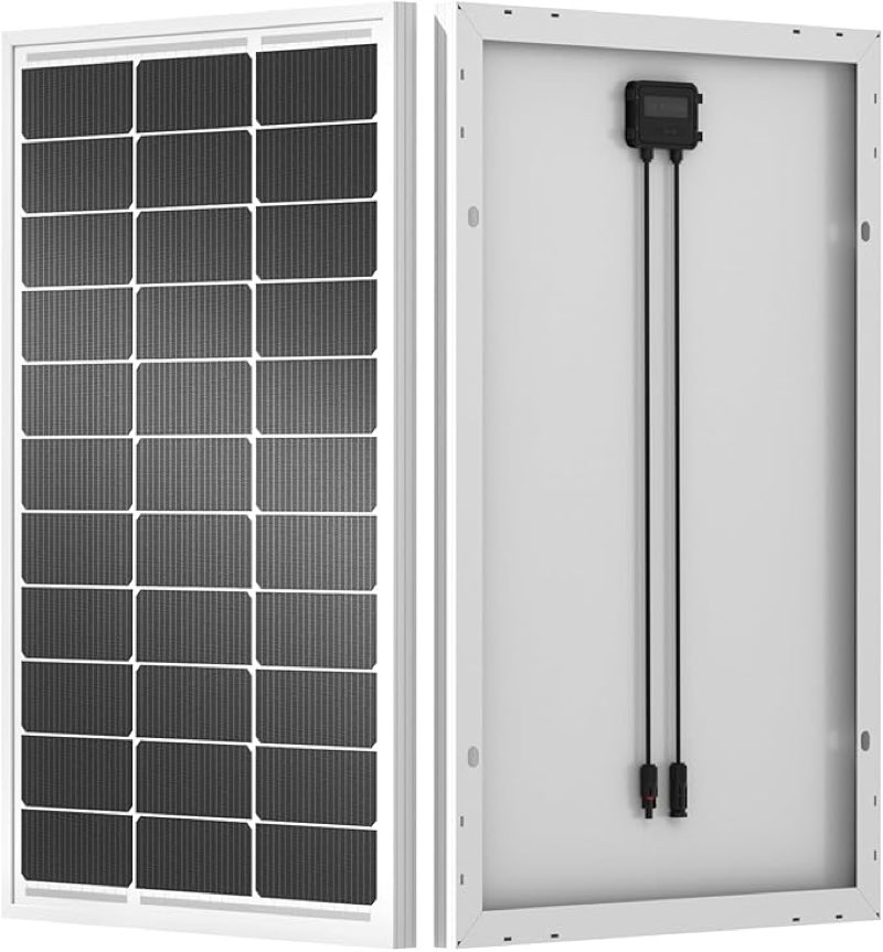 eco-worthy 100 watt solar panel 18 volt monocrystalline solar panel high efficiency module rv marine boat caravan off grid
