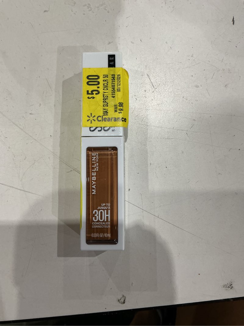 Condition photo showing Good Condition for maybelline super stay longwear liquid concealer, full coverage, 50, 0.33 fl oz