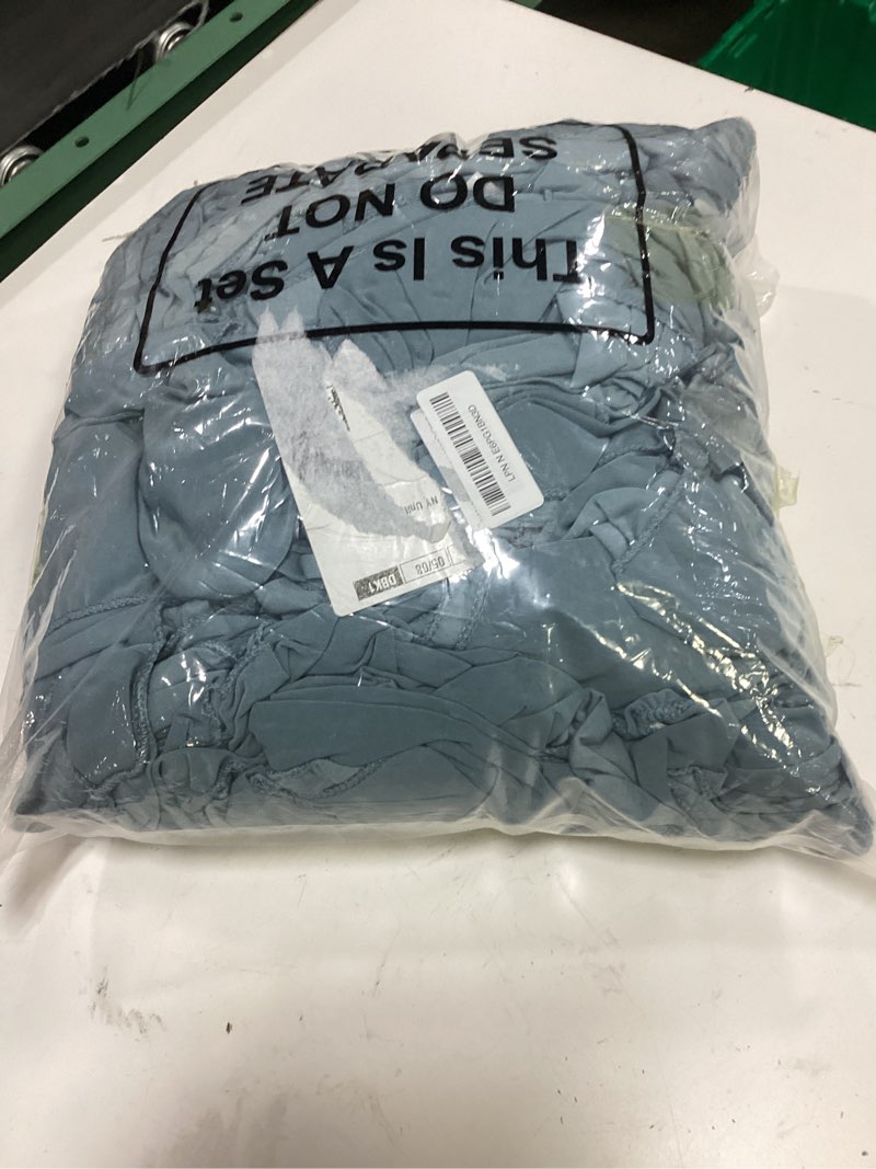Condition photo showing Good Condition for moukeren 150 pcs spandex chair sashes bows bands chair covers decorations elastic ribbon seat ties for wedding birthday party banquet hotel events ceremony (gray blue)