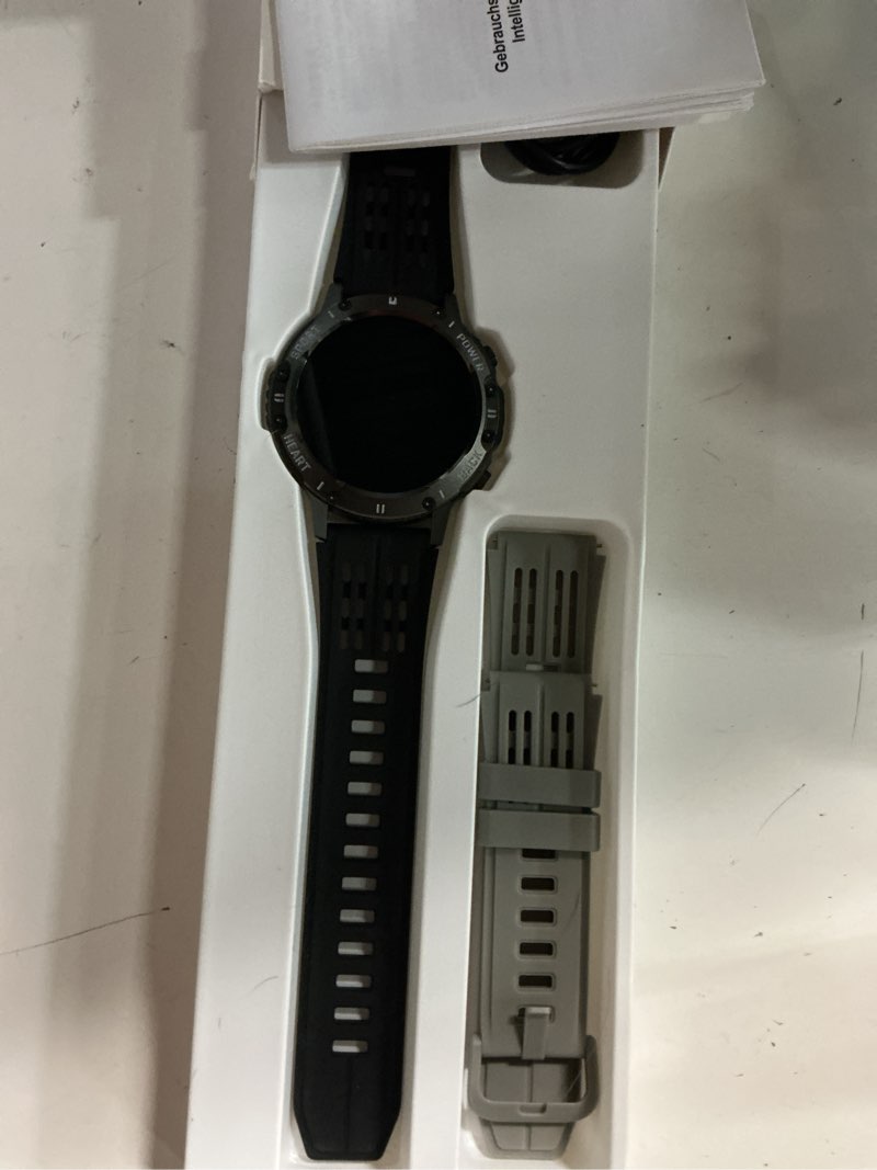 Condition photo showing Good Condition for smart watch for men fitness tracker: bluetooth waterproof make answer call digital mens watches running step pedometer smartwatch for android phones iphone samsung compatible sleep heart rate monitor black