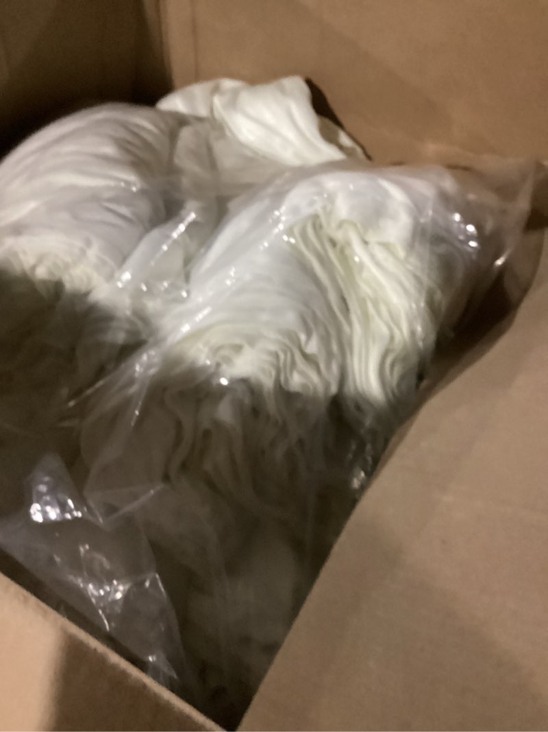Condition photo showing Good Condition for Outpain 40ftx20ft Ivory Backdrop Ceiling Drapes,8Panels 20ft Height Wrinkle Free Tent Draping Curtains, Fabric Drapery Ceiling Drapes for Wedding Ceremony Birthday Theme Parties with Rod Pocket Ivory 60"W x 240"L (Pack of 8)