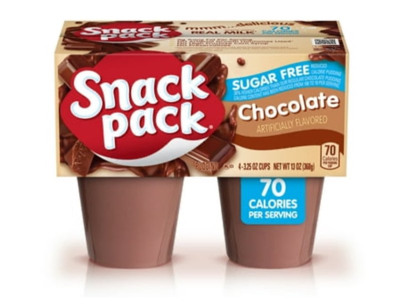 SNACK PACK Pudding Sugar Free Chocolate, 13 OZ((BEST BY/JUL/28/2025))