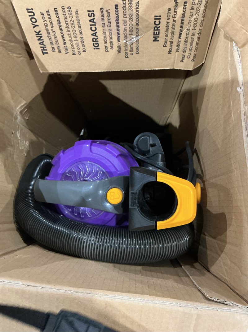 Condition photo showing As Is for shark | upright vacuum cleaner for home | rotator lift-away | no hair wrap | hepa filter | lightweight bagless vacuum for pet hair | led headlights for carpets & hardwood floors | silver | la502 rotator lift-away w/duo clean