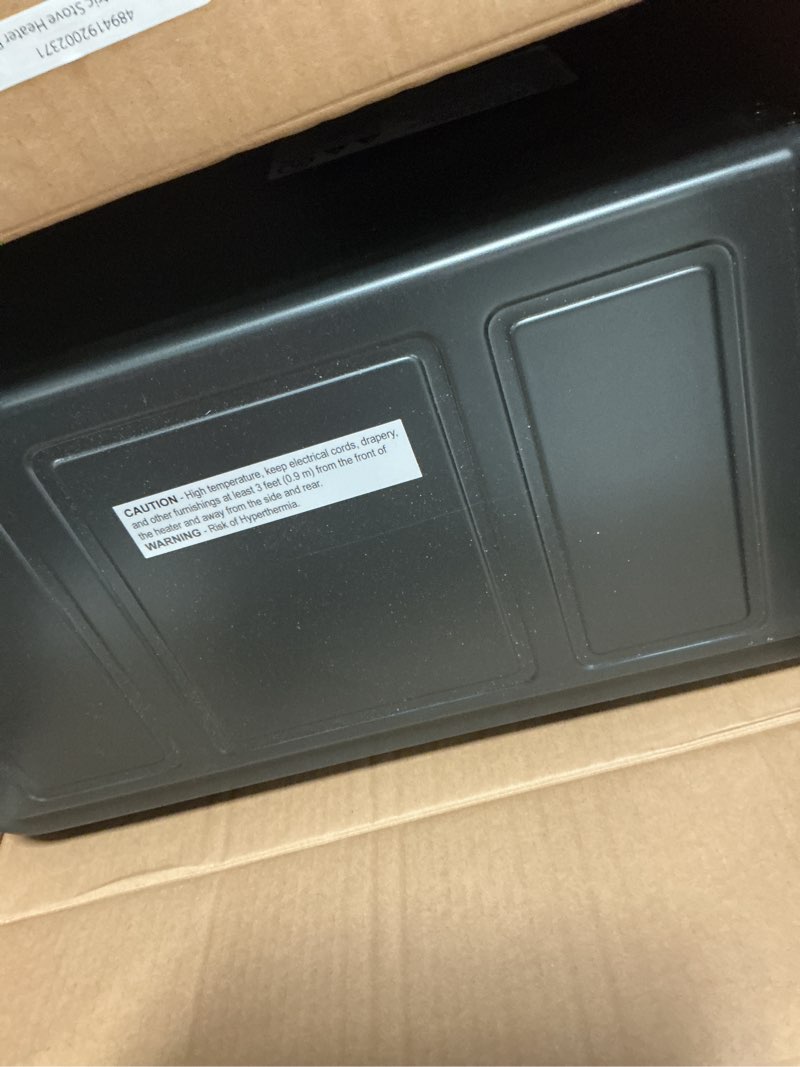 Condition photo showing Good Condition for mainstays new 2-setting 3d electric stove heater with life-like flame, black