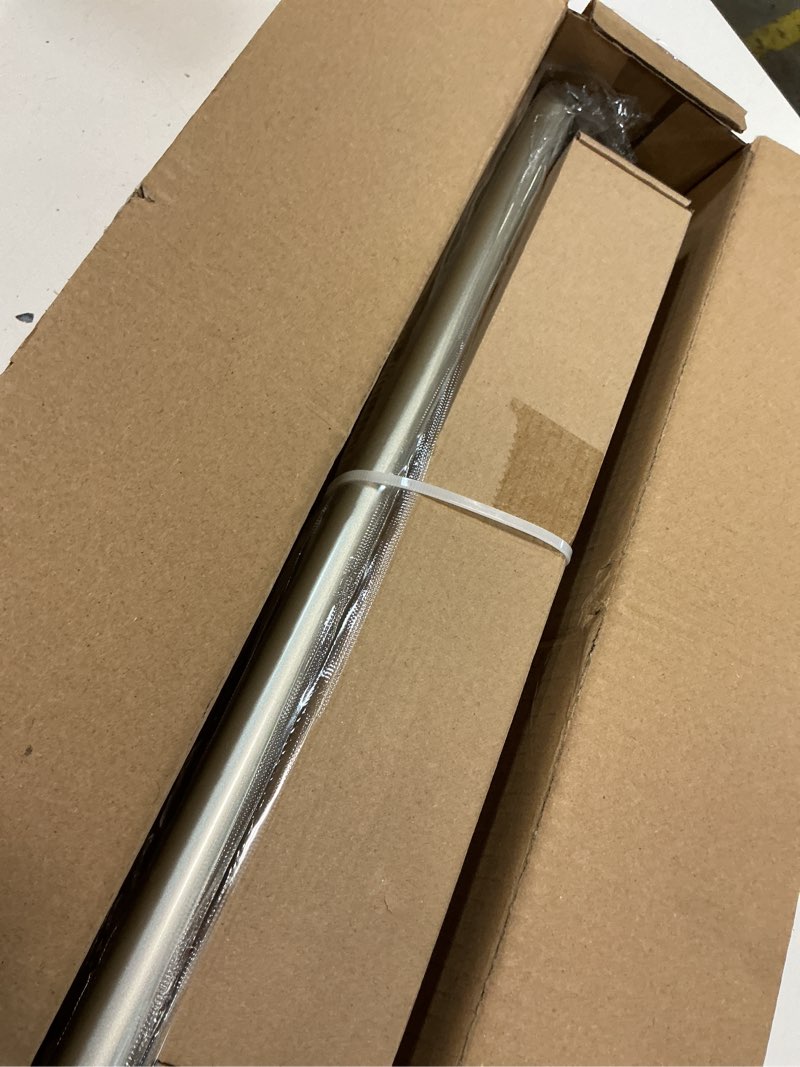 Condition photo showing Good Condition for Silver Decorative Crystal Curtain Rods 2 Pack:18-45"Heavy Duty Adjustable Window Curtains Rods for Bedroom Living Room,Nickel Modern Girly Acrylic Drapery Rod Set with Sheer Bling Foil Finials 18-45" ( 2pack ) Silver